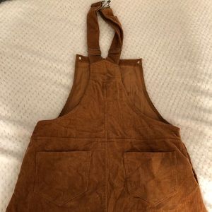 Burnt orange overalls